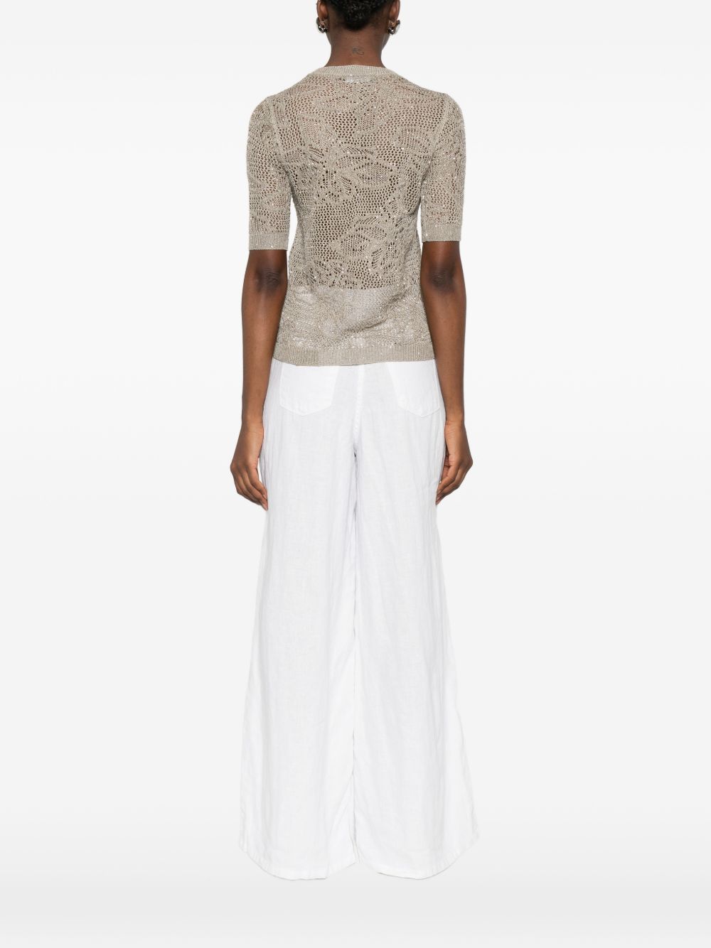 Fabiana Filippi Fabiana Filippi Openwork t-shirt