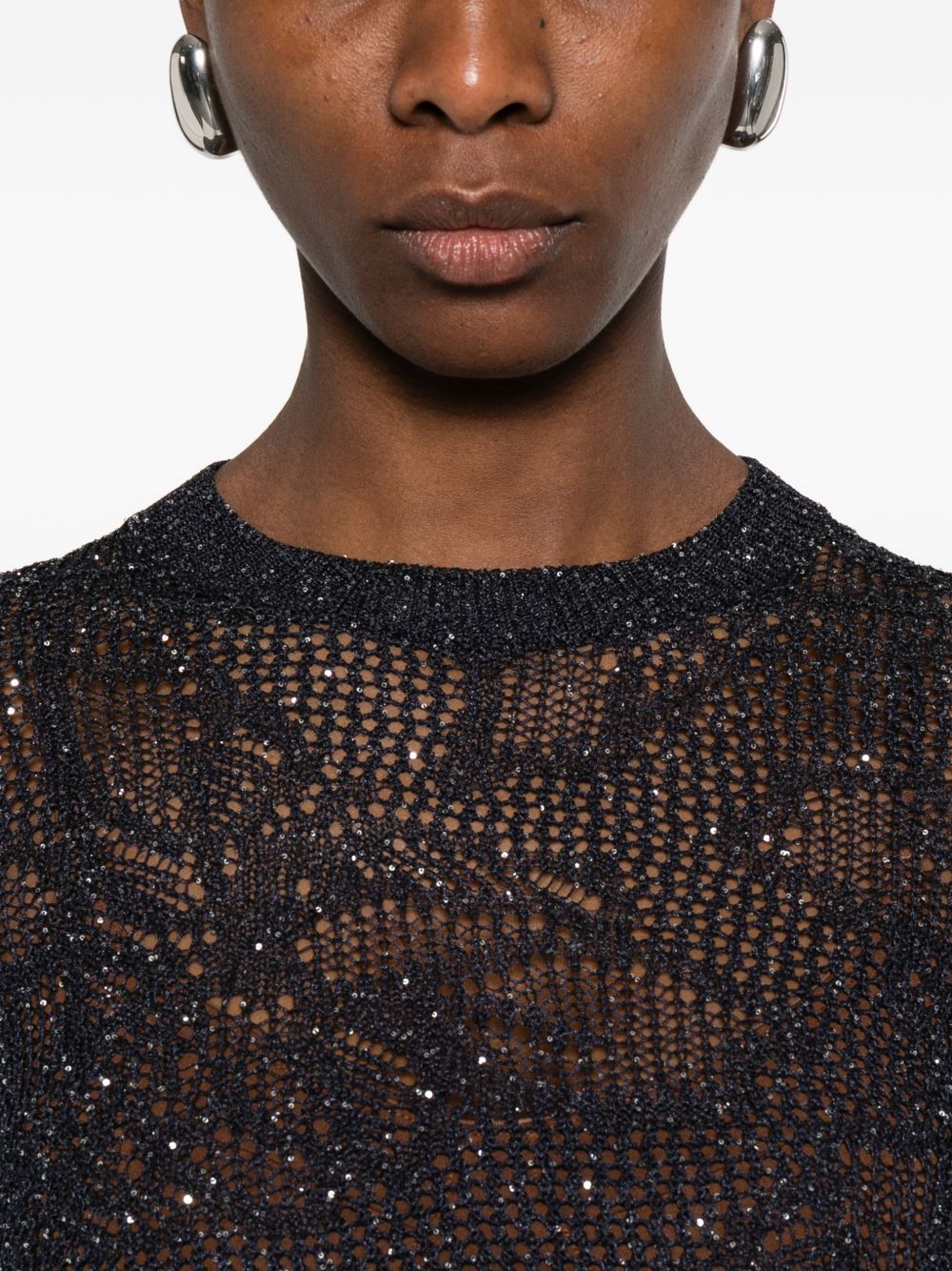Fabiana Filippi Fabiana Filippi Openwork t-shirt