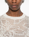 Fabiana Filippi Fabiana Filippi Openwork crewneck t-shirt