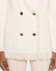 Elisabetta Franchi Elisabetta Franchi V-neck patch pockets Cotton double-breasted jacket
