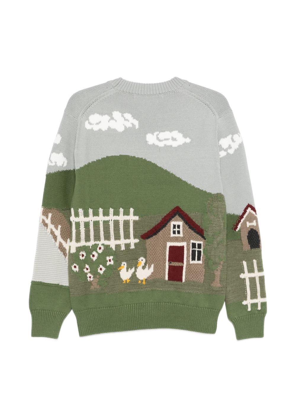 Junya Watanabe Junya Watanabe Printed cotton crewneck sweater