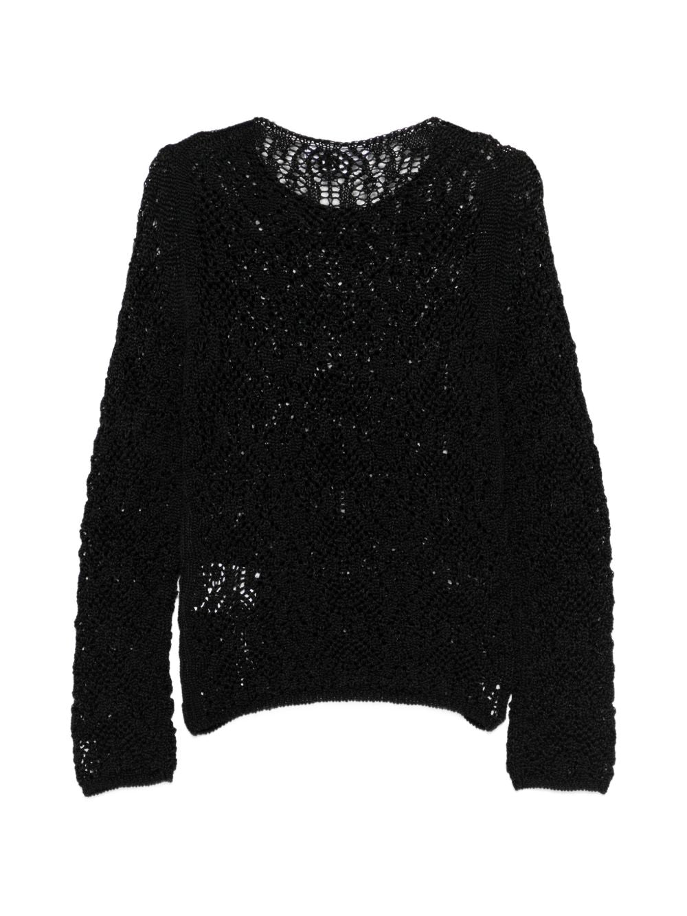 Comme Comme Comme Comme Open-knit crewneck sweater