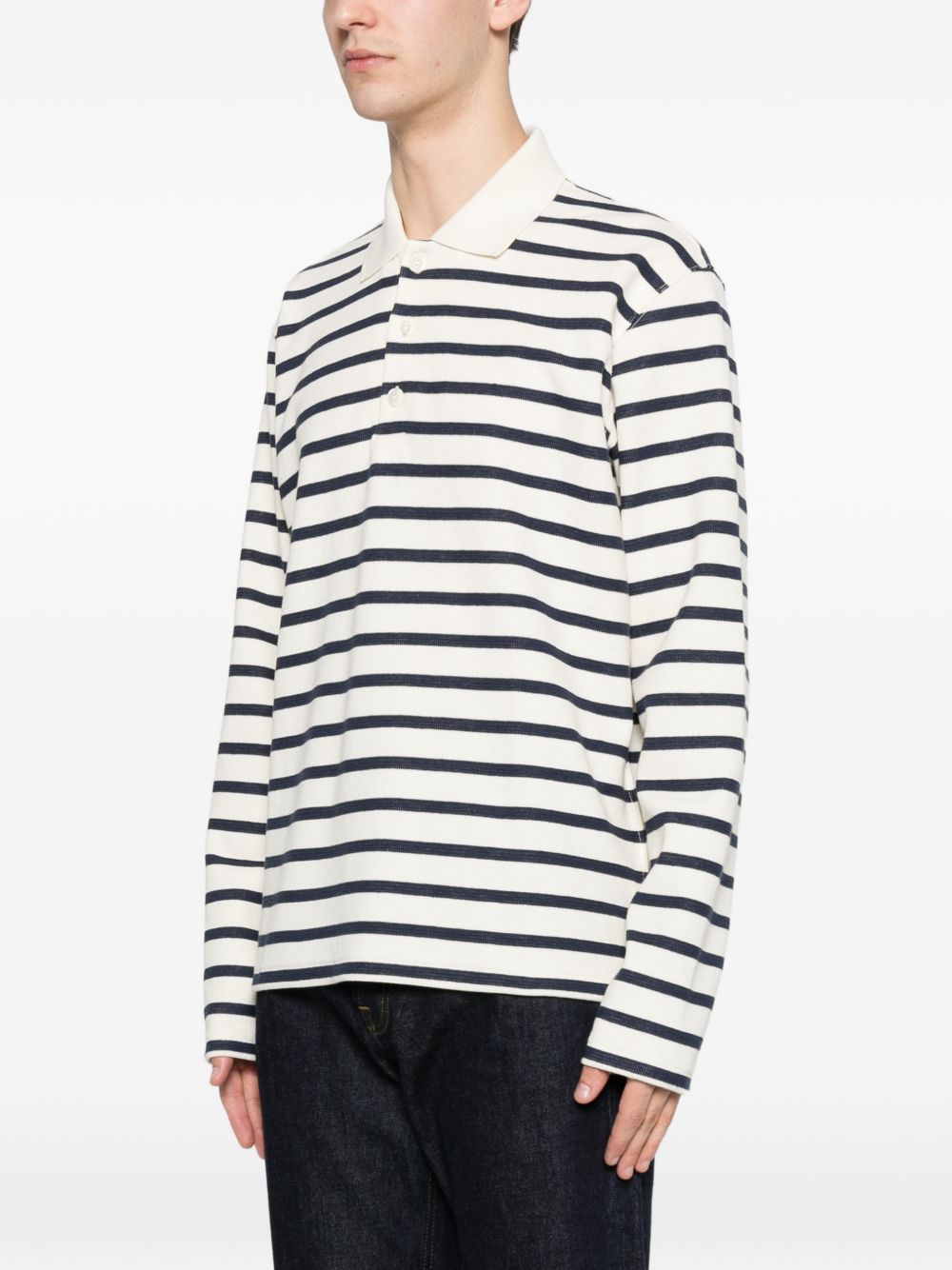 Junya Watanabe Junya Watanabe Striped cotton polo shirt