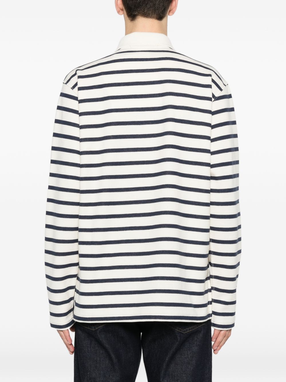 Junya Watanabe Junya Watanabe Striped cotton polo shirt