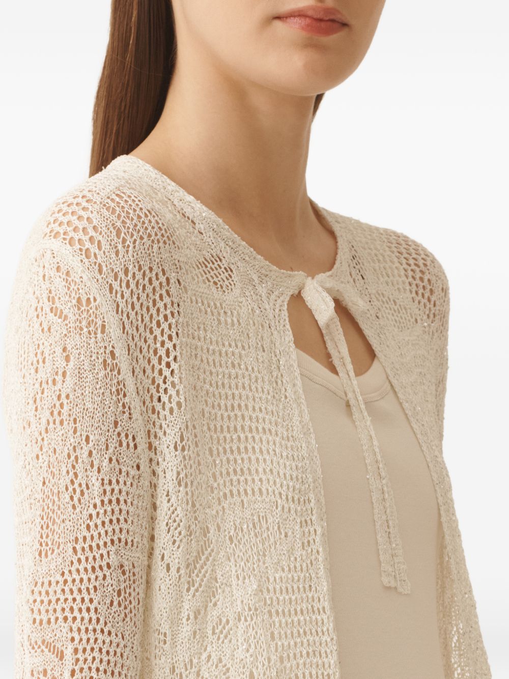 Fabiana Filippi Fabiana Filippi Crochet long cardigan