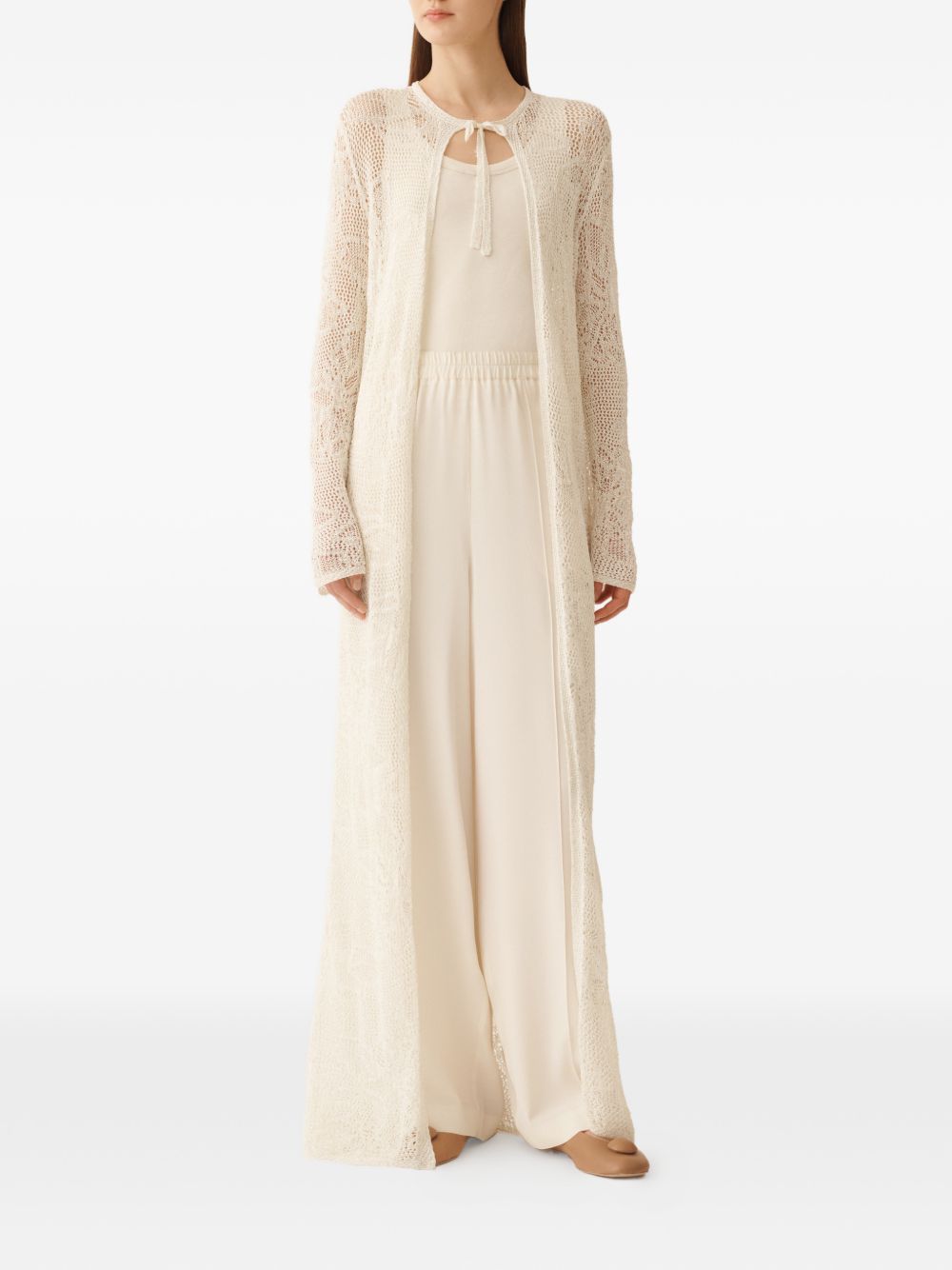 Fabiana Filippi Fabiana Filippi Crochet long cardigan