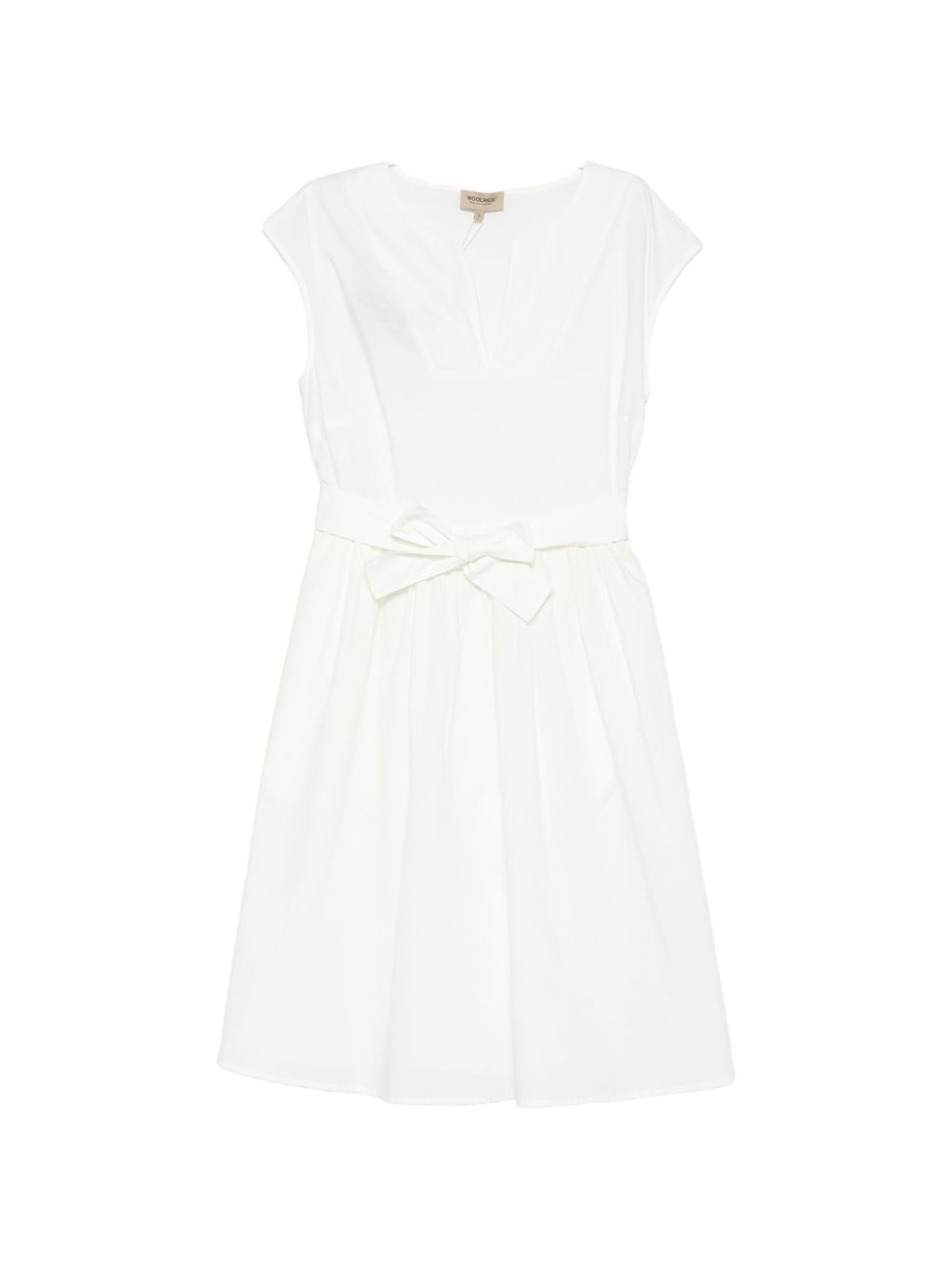 Woolrich Woolrich V-neck Cotton short dress