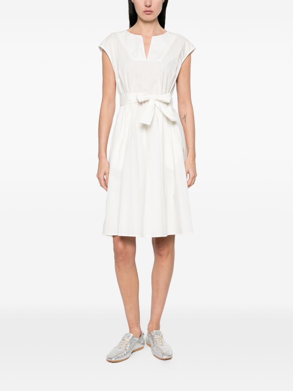 Woolrich Woolrich V-neck Cotton short dress