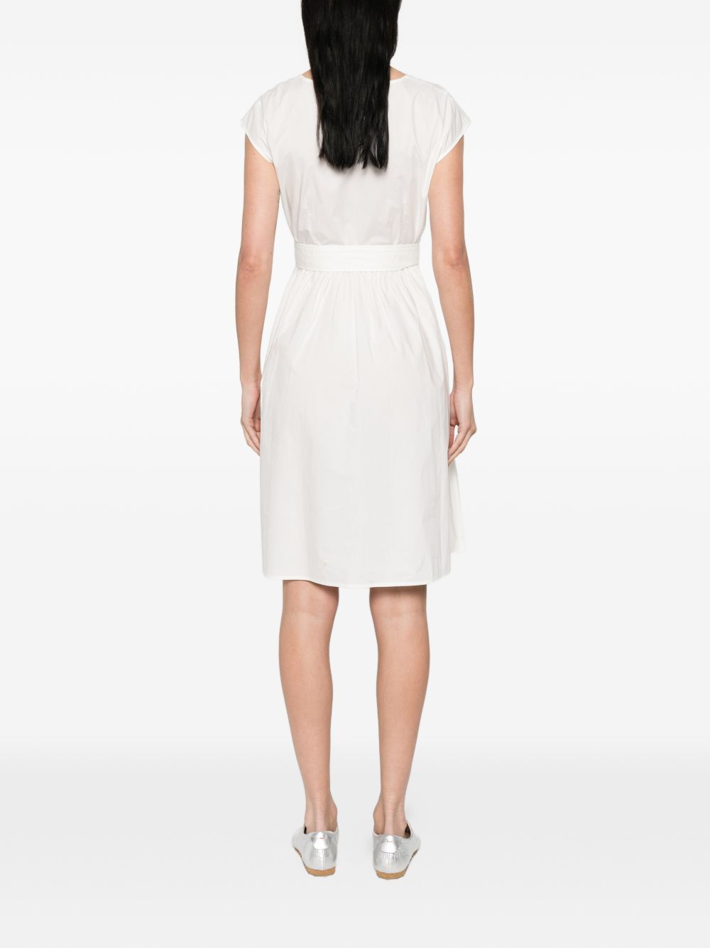 Woolrich Woolrich V-neck Cotton short dress