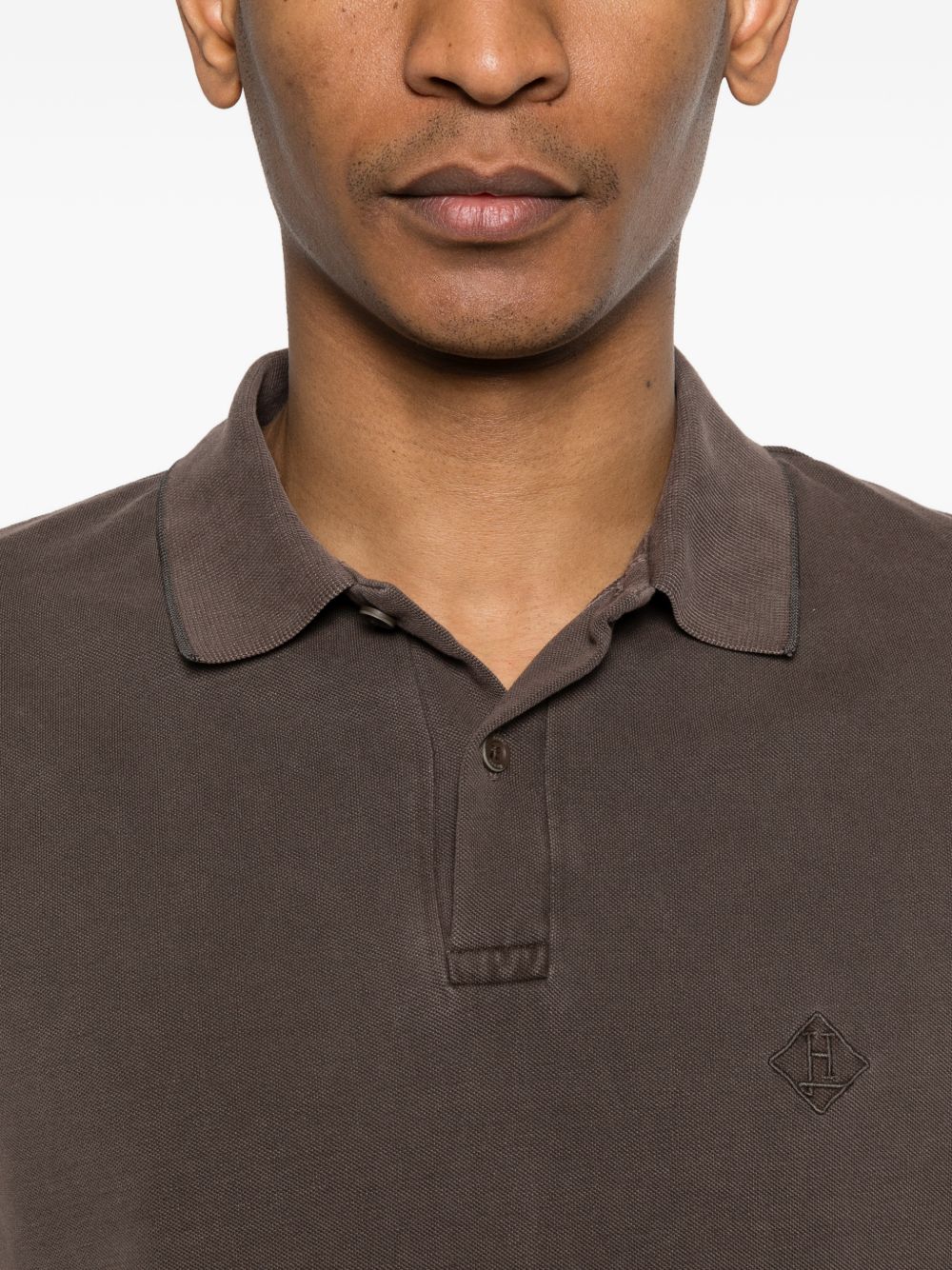 HERNO Herno Logo cotton polo shirt