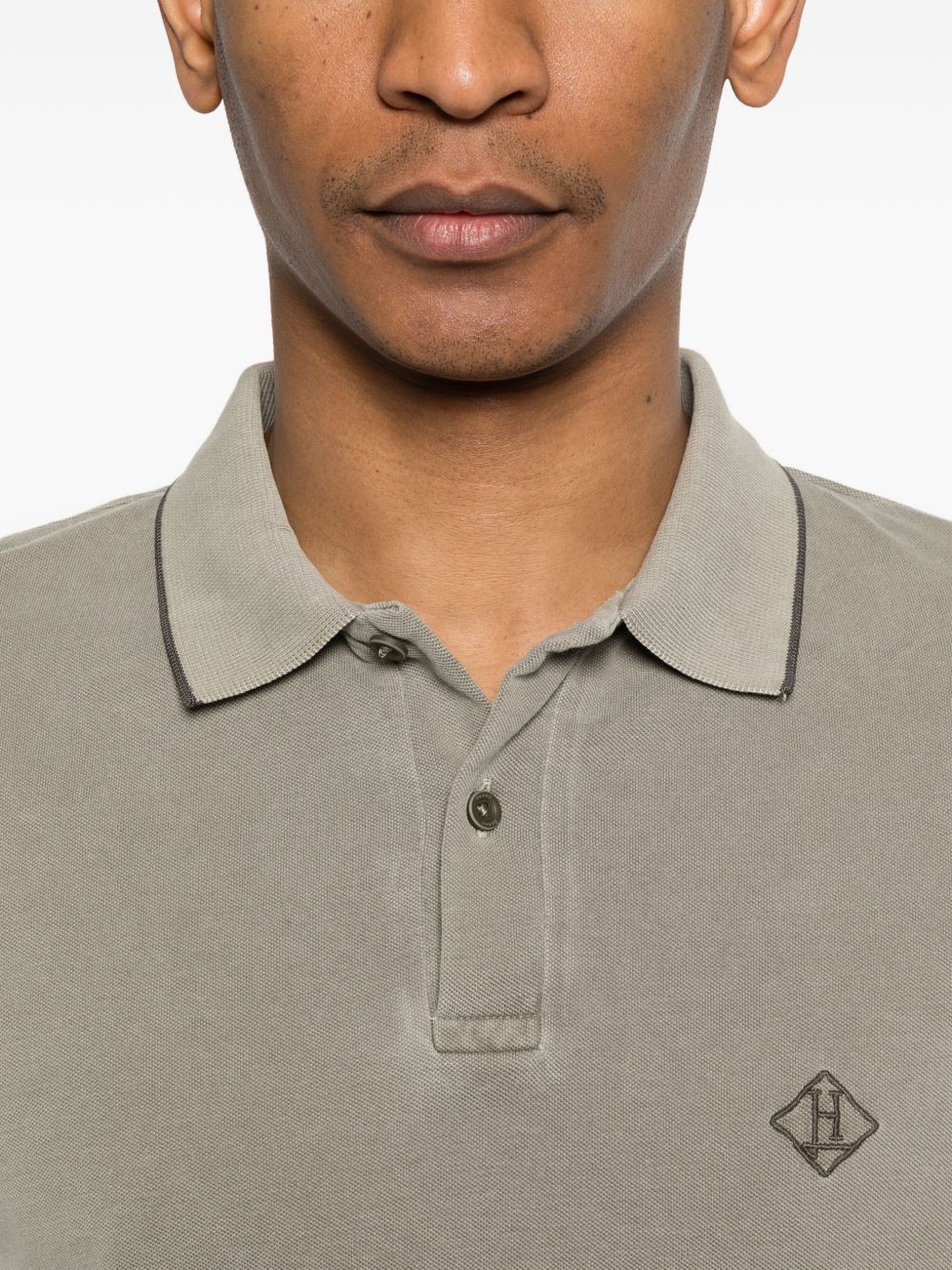 HERNO Herno Logo cotton polo shirt