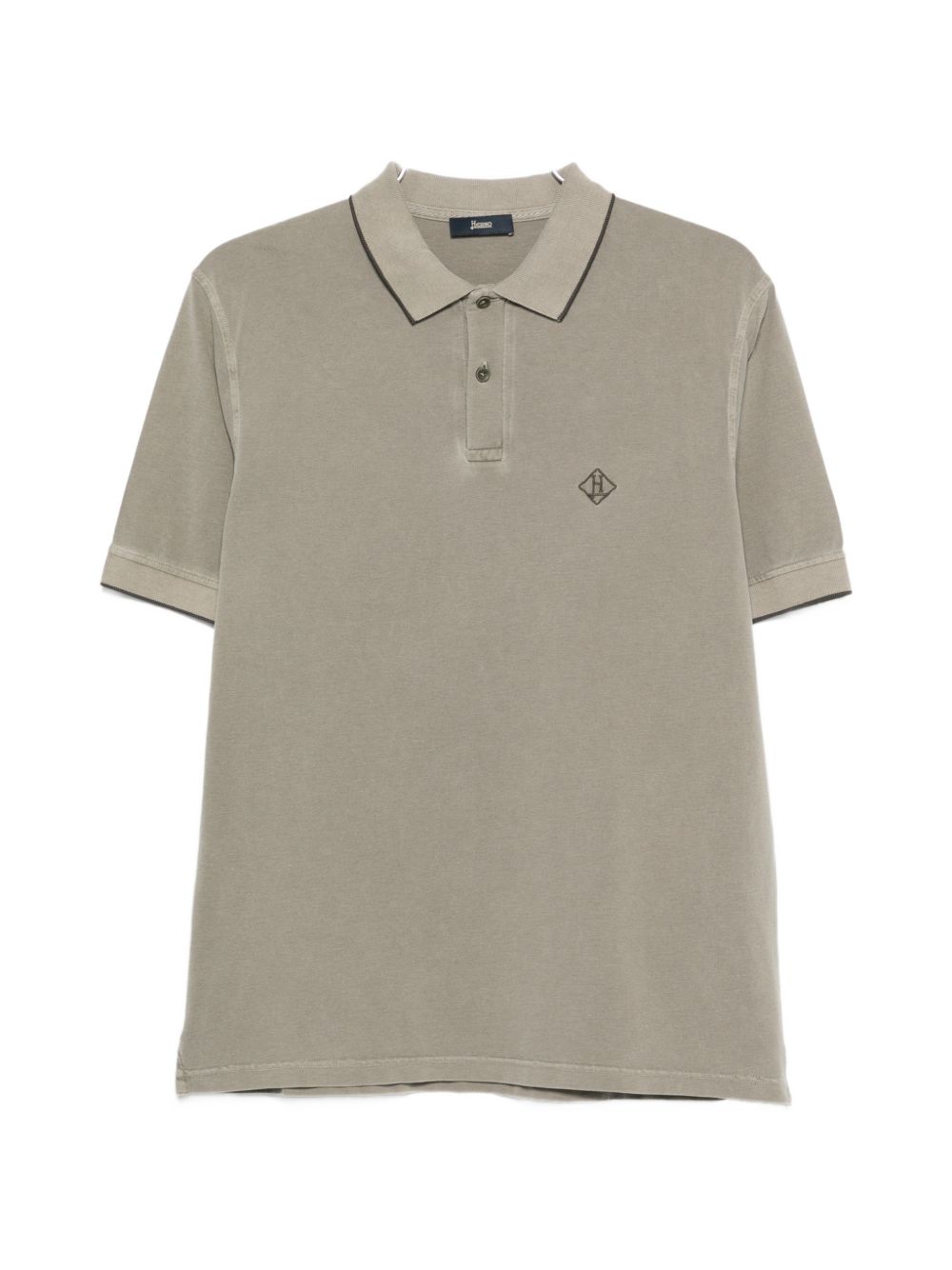 HERNO Herno Logo cotton polo shirt