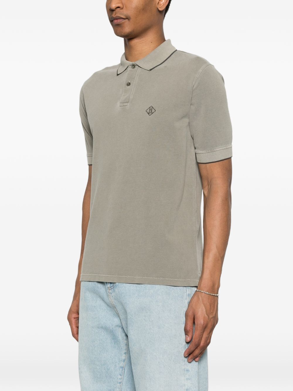 HERNO Herno Logo cotton polo shirt