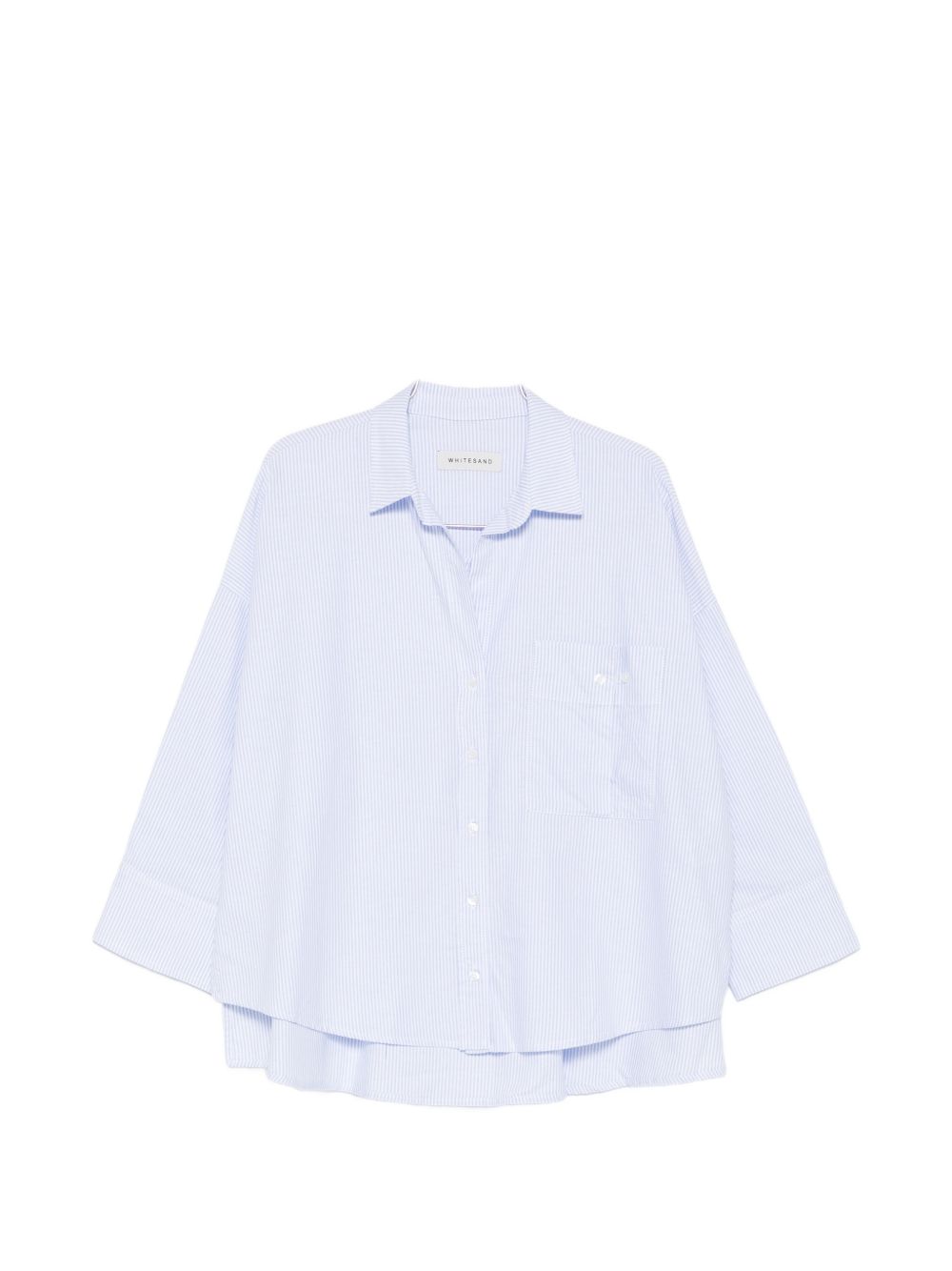 White Sand White Sand Striped cotton shirt