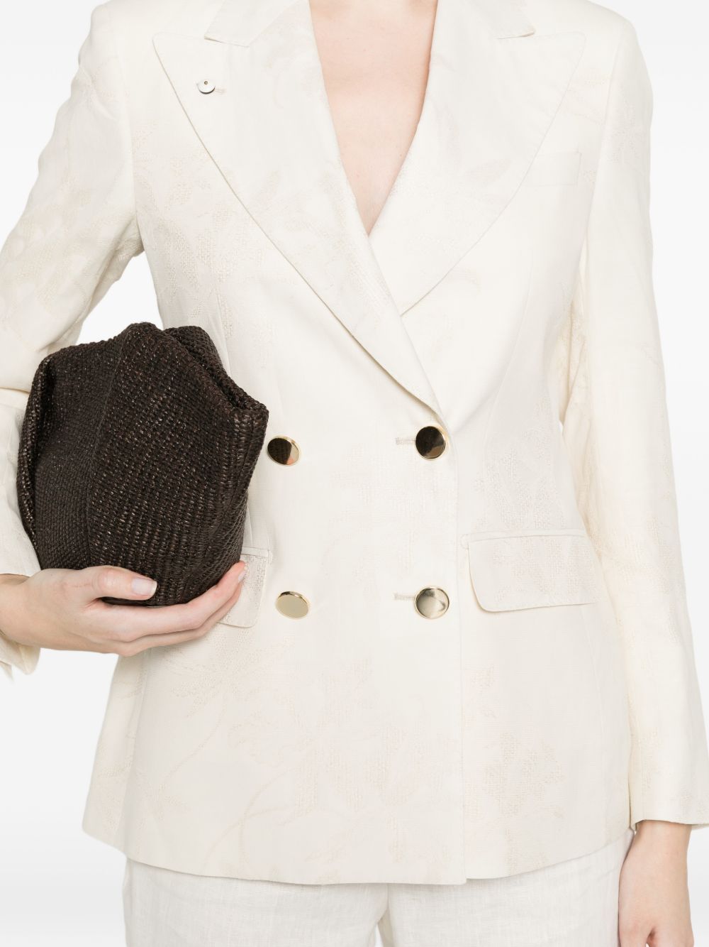 L.B.M. 1911 L.B.M. 1911 Linen blend double-breasted jacket