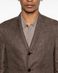 Boglioli Boglioli Linen double-breasted jacket