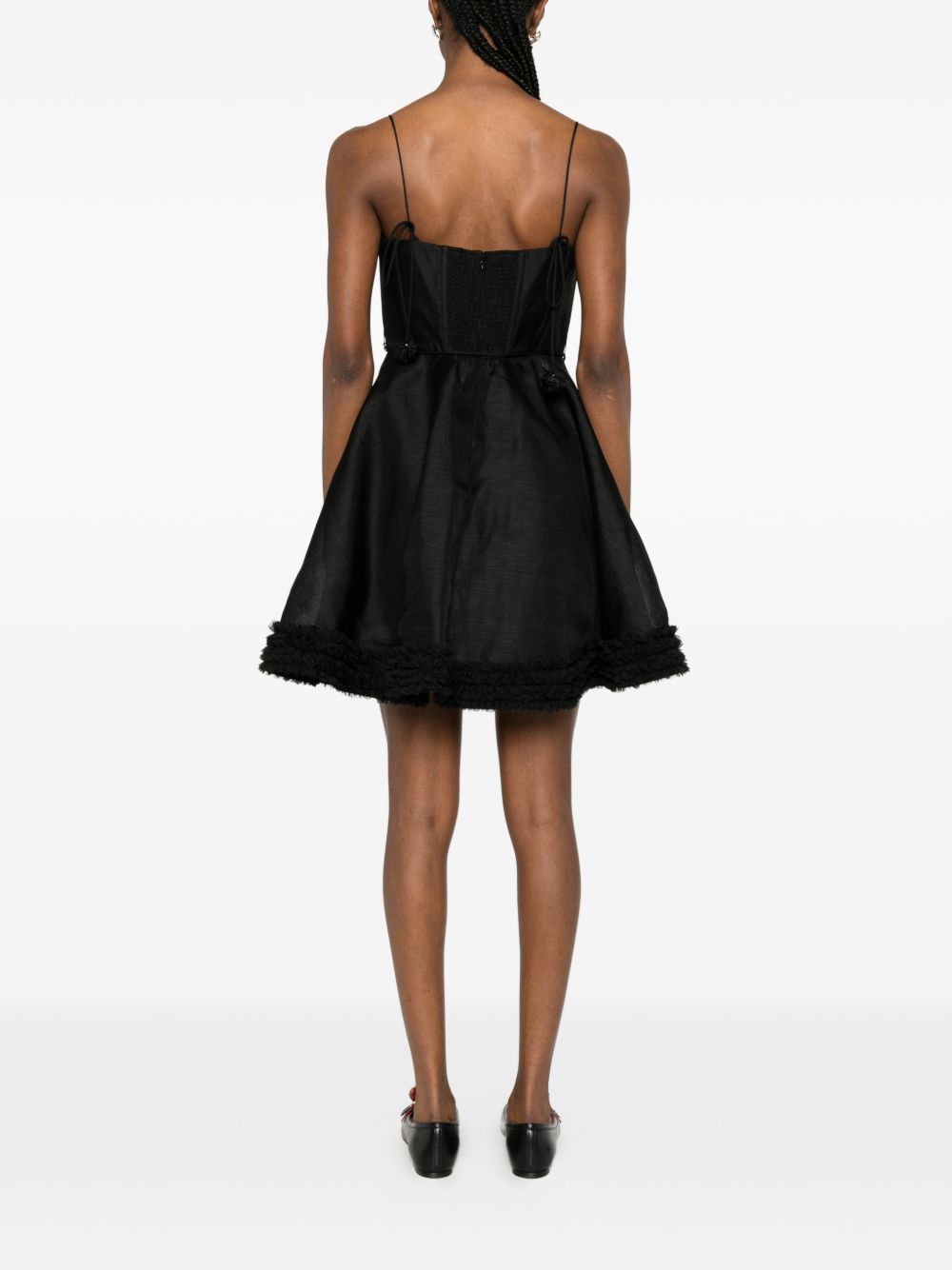 Zimmermann Zimmermann Luna linen and silk mini dress