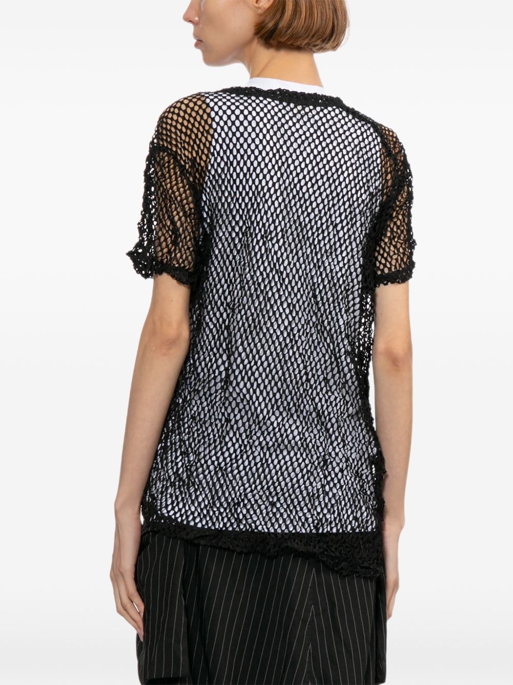 Comme Comme Comme Comme Open-knit t-shirt