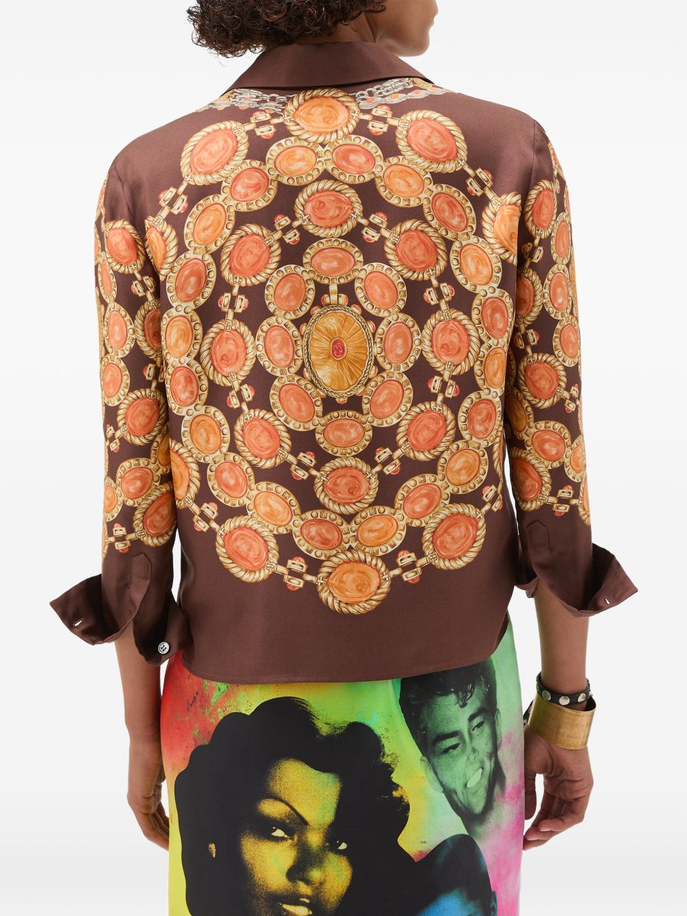 Versace Versace Printed silk shirt