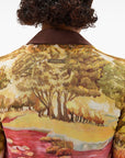 Versace Versace IT Printed silk cardigan