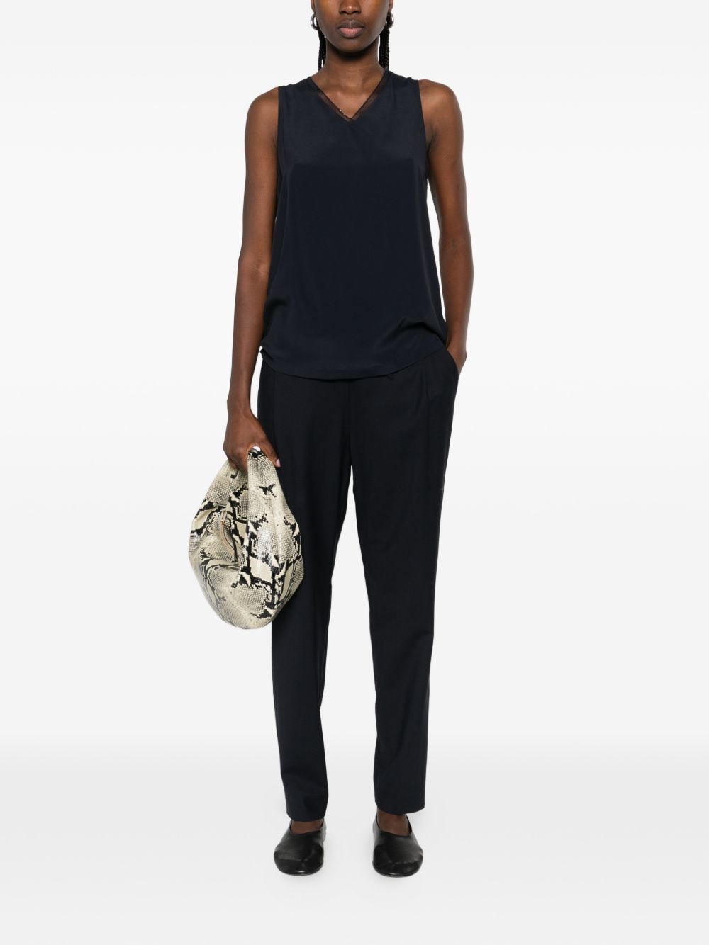 Fabiana Filippi Fabiana Filippi Wool drawstring trousers