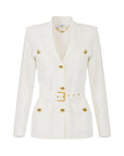Elisabetta Franchi Elisabetta Franchi Belted single-breasted jacket