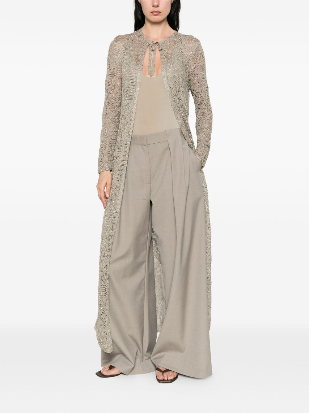 Fabiana Filippi Fabiana Filippi Tie-detail long cardigan