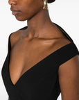 Solace London Solace London V-neck zip fastening Monica midi dress
