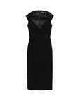 Solace London Solace London V-neck zip fastening Monica midi dress