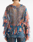 Etro Etro Printed silk blouse