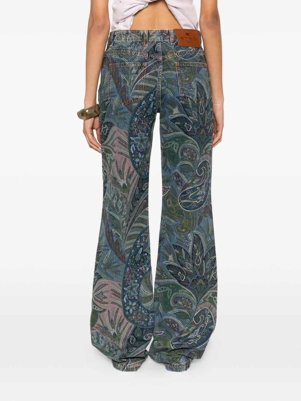 Etro Etro Floral print flared jeans