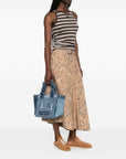 Ganni Ganni Denim small tote bag