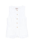 Semicouture Semicouture Glenna linen vest