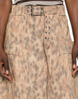 Ganni Ganni A-line silhouette Printed cotton skirt