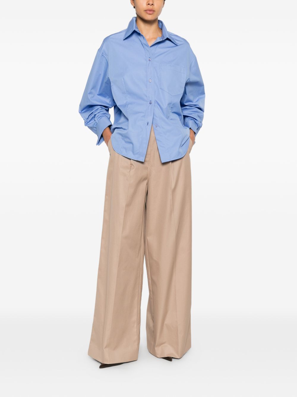 Balenciaga Balenciaga Cotton high-waisted trousers