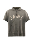 Saint Mxxxxxx Saint Mxxxxxx Distressed Cotton Half-Zip Polo Shirt
