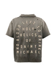 Saint Mxxxxxx Saint Mxxxxxx Distressed Cotton Half-Zip Polo Shirt
