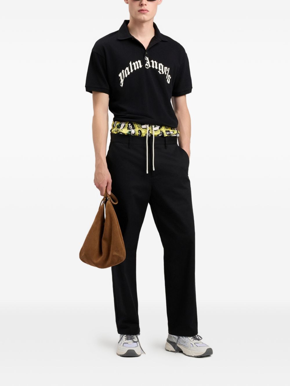 Palm Angels Palm Angels Logo Cotton Polo Shirt