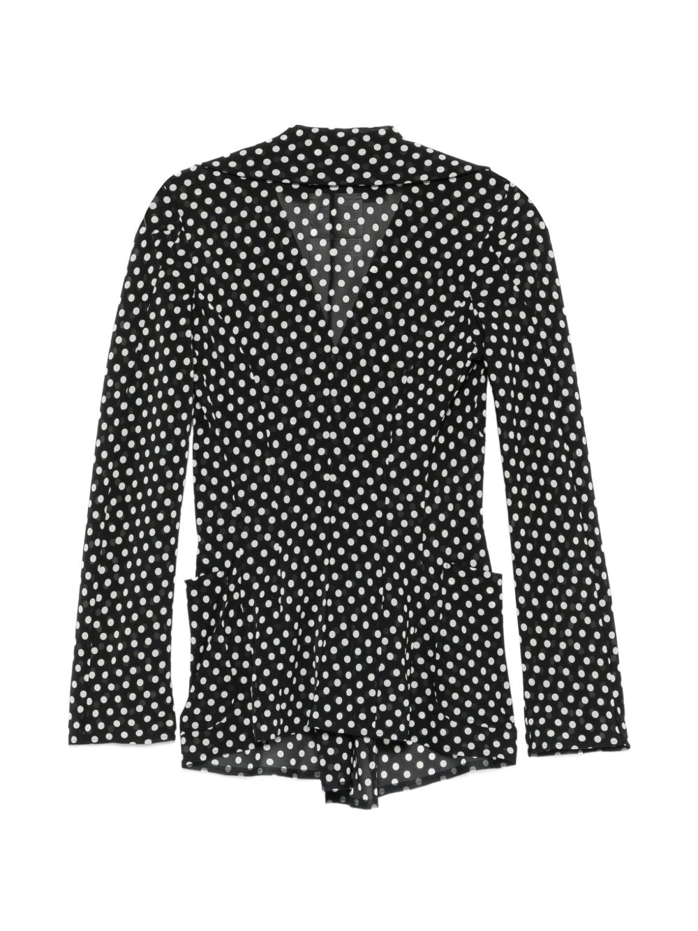 Junya Watanabe Junya Watanabe Polka-Dot Ruffled Jacket
