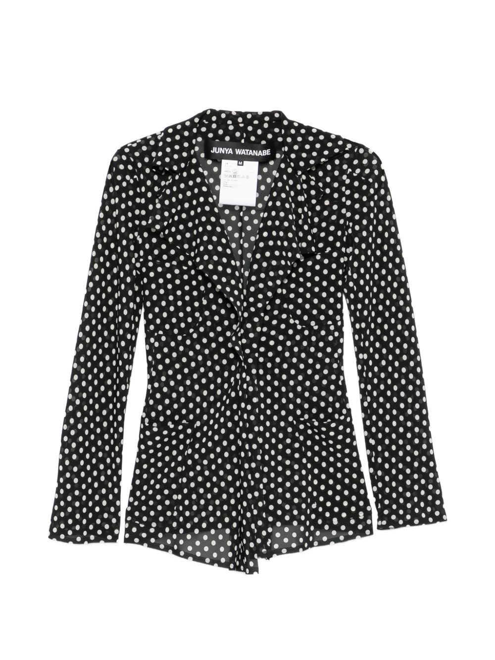 Junya Watanabe Junya Watanabe Polka-Dot Ruffled Jacket