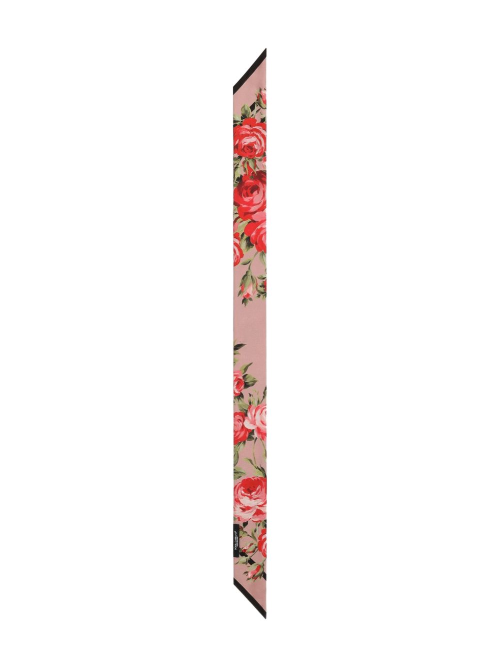 Dolce &amp; Gabbana Dolce &amp; Gabbana-Rose Bouquet-print silk twill bandeau/skinny scarf
