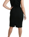 Dolce & Gabbana Elegant Black Lace Sleeveless Bodycon Dress