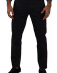 Dolce & Gabbana Chic Slim Fit Chinos Pants in Blue