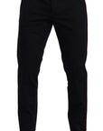 Dolce & Gabbana Chic Slim Fit Chinos Pants in Blue