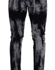 Dolce & Gabbana Blue and White Skinny Stretch Jeans