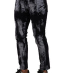 Dolce & Gabbana Blue and White Skinny Stretch Jeans
