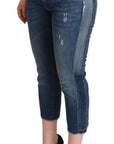 Dolce & Gabbana Elegant Mid-Waist Cropped Denim