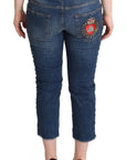 Dolce & Gabbana Elegant Mid-Waist Cropped Denim