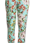 Dolce & Gabbana Floral Viscose Jogger Pants in Green