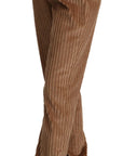 Dolce & Gabbana Elegant High-Waisted Tapered Corduroy Pants